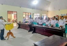 Bimas Kristen  Kemenag Talaud Awali Aktivitas dengan Beribadah Bersama