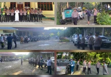 Sinergitas Polri - TNI Amankan Sholat Idul Adha Talaud