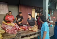 Harga Daging B2 di Pasar Mangaran 100 Ribu Rupiah per Kilogram