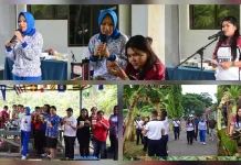 Jalasenastri Cabang 7 Kodaeral VIII Gelar Pelatihan Telur Asin dan Panen Pangan