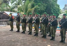 Pemerintah Kecamatan Damau Sambut Personil Pamputer