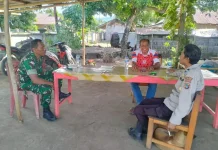 Sinergi Babinsa dan Bhabinkamtibmas Bersama Kepala Desa