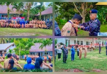 Danlanal Melonguane Buka Persami Korps Kadet RI