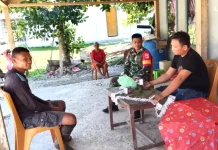Babinsa Gandeng Warga Jaga Keamanan Desa