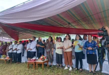 Kemenag Talaud Hadiri Peletakan Baru Dasar Membangun Gereja di Melonguane