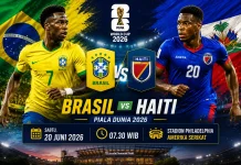 Brasil Diunggulkan Hadapi Haiti pada Piala Dunia 2026