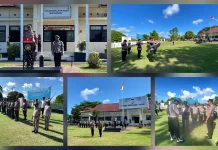 Wakapolres Talaud Pimpin Apel Pagi dan Cek Absensi