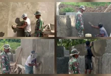 Babinsa Pantau Pembangunan KDKMP di Desa Pampalu