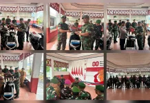 Dandim Talaud Serahkan Motor Listrik di Pulau Miangas, ini Penerimanya ?