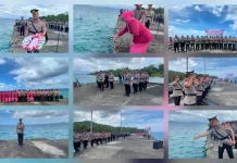 Polres Talaud Gelar Upacara Tabur Bunga Hari Bhayangkara ke - 80