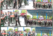 Kodim 1312/Talaud dan Lanal Melonguane Beri Kejutan Hari Bhayangkara