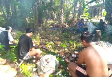 Babinsa Bantu Warga Mengelolah Buah Kelapa
