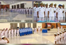 Danlanal Melonguane Hadiri Sertijab  Jabatan Strategis di Lingkup Kodaeral VIII