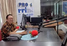 Melalui RRI Pro 1 Talaud, Penyuluh Agama Kristen Ingatkan Bahaya Hoaks