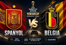Prediksi Skor : Spanyol vs Belgia Babak 8 Besar  Piala Dunia 2026