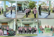Sinergitas Polri  - TNI Kabaruan Jaga Kamtibmas Tetap Kondusif