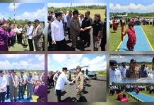 Gubernur Sulut dan Pangdam Disambut Adat di Talaud