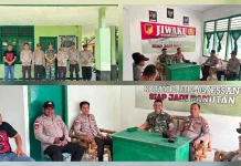 Sinergi TNI- Polri, Kapolsek Essang Sambangi Koramil
