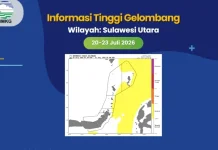 BMKG: Gelombang Sedang Masih Berpotensi Terjadi di Perairan Sulut