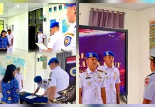 Lanal Melonguane Gelar Upacara Penyumpahan Pengangkatan PNS Resmi