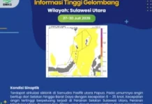 BMKG: Gelombang Sedang Berpotensi Terjadi di Sejumlah Perairan Sulut