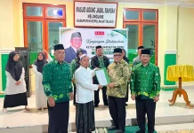 Kakan Kemenag Talaud Hadiri Pelantikan PC Pergunu