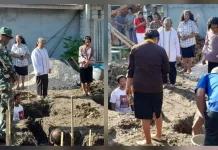 Sertu Nursan Tameane Hadiri Peletakan Batu Pertama Pondasi Sumur Bor