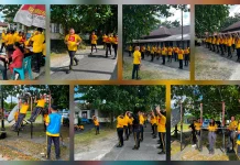 Polres Kepulauan Talaud Gembleng Fisik Personel via Kesamaptaan