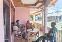 Babinsa Miangas Ajak Warga Sukseskan Karya Bhakti
