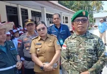 Koramil Miangas Amankan Kunker Mendikdasmen Tinjau Revitalisasi Sekolah