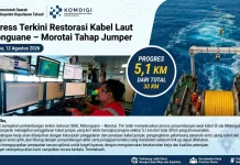 Restorasi SKKL Melonguane – Morotai: Penyambungan Sisi Melonguane selesai