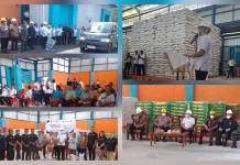 Wakapolres Talaud Hadiri Penyaluran Bantuan Pangan di Bulog Kiama