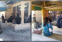 Babinsa Desa Marampit Gelar Komsos Ciptakan Lingkungan Aman