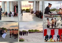 Kapolres Kepulauan Talaud Pimpin Upacara Taptu dan Pawai Obor 2026