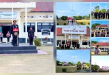 Polres Kepulauan Talaud Gelar Upacara Peringatan HUT Ke-81 RI