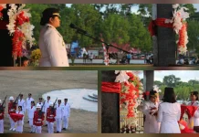 Wabup Anisya Gretsya Bambungan Pimpin Penurunan Bendera Talaud