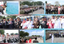 Kapolres Talaud Hadiri Tabur Bunga HUT Ke-81 RI di Melonguane