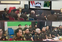 Kejaksaan Negeri Talaud Ikuti Evaluasi Kinerja Virtual