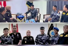 Perkuat Sinergi Hukum, Kajari Talaud Kunjungi Mako Lanal Melonguane