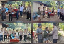 Wujud Empati Polri: Kapolres Talaud Sambangi dan Bantu Korban Kebakaran Dapur