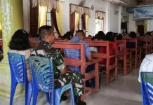 Babinsa Koramil 03 Beo Ibadah Bersama Jemaat Germita