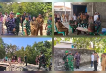 Kapolsek Beo Pimpin Pengamanan Kunjungan Pangdam XIII/Merdeka di Beo