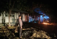 Gedung Kosong SMK Negeri 1 Talaud Terbakar