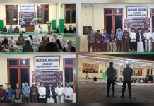 Perayaan Maulid Nabi di Masjid Jabbal Rahmah Melonguane Berjalan Aman