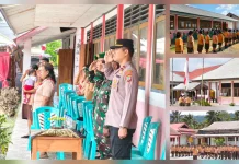 Kapolsek Andika Hadiri dan Beri Materi Perkemahan Pramuka di SMAN 1 Kabaruan