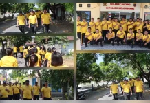 Kapolres Talaud Pimpin Jalan Sehat Bersama Anggota