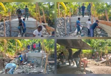 TNI Bersama Warga Essang Percepat Pembangunan Jembatan Bulude