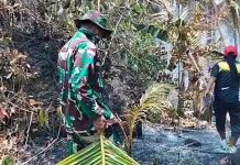 Warga Kecamatan Damau Diajak Bersama Padamkan Kebakaran Perkebunan Desa Birang