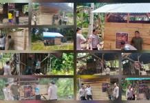 Polsek Gemeh Sebar Baliho Imbauan Pencegahan Karhutla di Delapan Titik Strategis