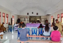 Babinsa Dampingi Musyawarah Penetapan APBDes Kepulauan Talaud